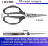 Heavy Duty Scissors 9'', All Purpose, Leather Scissors, Reinforced Stainless Steel Blades with Metal Handles for Home, Office, Easy Cutting Cardbo...