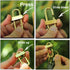 Brass Key Chain with 3 Rings - Keychain Hook by Pressing Side Button Slide Up and Down to Lock Buckle for Keys...