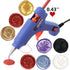 Silver Wax Seal Sticks, ONWISE 20pcs Glue Gun Wax Sealing Sticks Suit for 0.43‘’ Glue Gun, Great for Wax Seal Stamp, Wedding Invitations, Envelope...