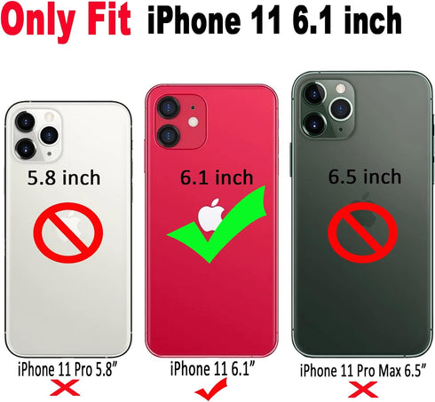 Qokey Compatible with iPhone 11 Case 6.1 inch,Floral Cute Clear for Men Women Girls with 360 Degree Rotating Ring Kickstand Soft TPU Shockproof Co...