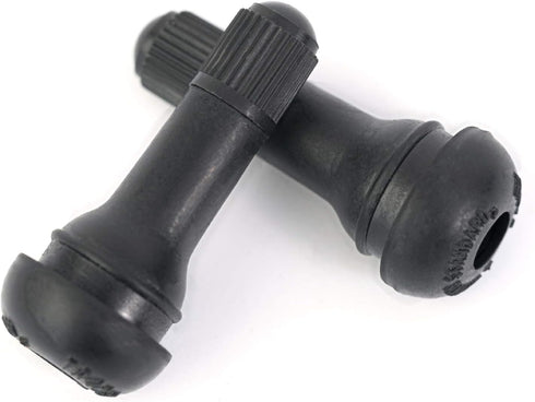 8Pcs Premium TR413 Tubeless Tire Valve Stems, Black Rubber Snap-in Tire Valve Stem, Universal for Tubeless 0.453 inches 11.5mm Rim Holes...
