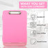 Clipboard with Storage, Side Open Nursing Clipboard Foldable Storage, Nurse Clipboards with Low Profile Clip, Waterproof Plastic Clipboards for Of...