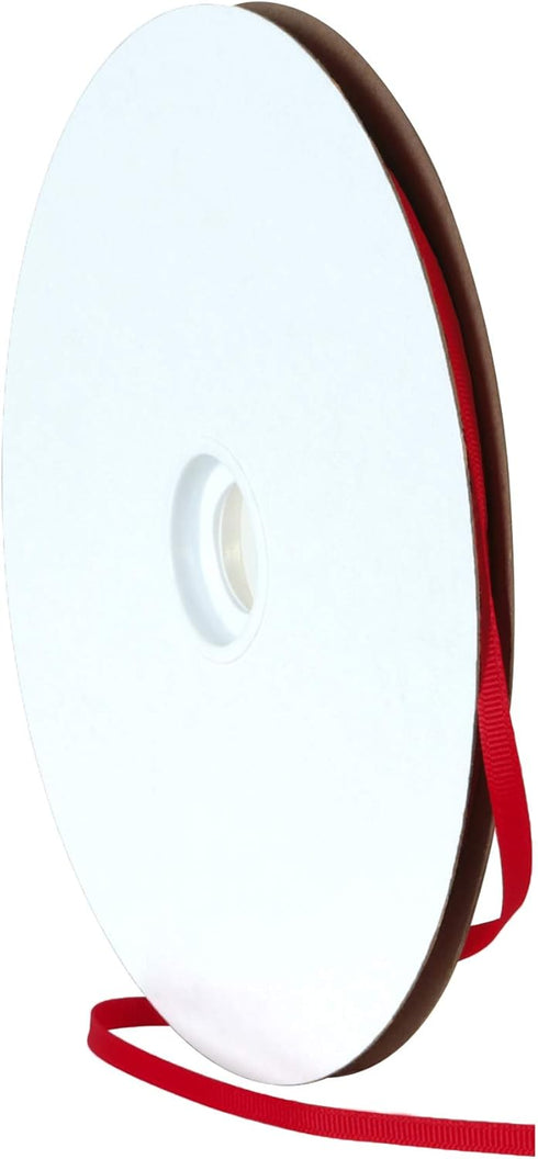 Berwick Offray 1/4" Grosgrain Ribbon, Red, 100 Yards...