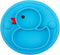 Baby Divided Plate Silicone- Portable Non Slip Child Feeding Plate with Suction Cup for Children Babies and Kids BPA Free Baby Dinner Plate Microw...