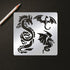 BENECREAT 6x6" Dragon Metal Stencils, Chinese Dragon Stencils for Wood Canvas Wall Painting Crafts and Decorations...