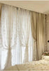 5 Yards Beaded Ruffled Organza Lace Mirror Decoration Bouquet Lace Curtains Home Fabric Lace...