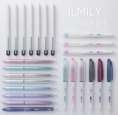 Pilot Japan Gel Ink Ballpoint Pen Nuance Black 7 Colors Set 0.5mm LIL-30EF Black, Blue, Green, Yellow, Brown, Red, Violet With Original Stylus Bal...