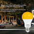 L LOHAS LED 40W Equivalent A19 Amber Porch Light Bulbs, 6W Dusk to Dawn Sensor Yellow Bug Light Bulbs for Outdoor, 2000K E26, 4 Pack...