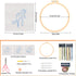 FOCCTS Hummingbird and Flower Embroidery Kit, DIY Embroidery Kits with Patterns and Instructions Hoops Needles Threads, Embroidery Starter Kit for...