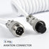 C01Pro Coiled USB C Cable for Gaming Keyboard,Nylon Braided Mechanical Keyboard Cable with Detachable Metal Aviator,Double-Sleeved,Pro Custom Type...