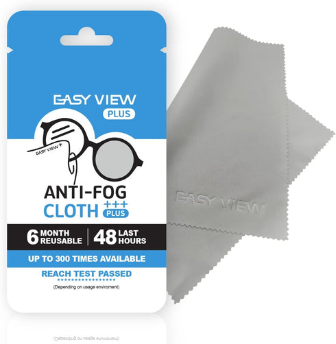 EASY VIEW+ Anti-Fog Microfiber Cloth- For Glasses Goggles Motorcycle Helmet Camera Lens...