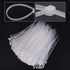 1000 Pcs White Zip Ties Recoverable Reusable Small Clear Self locking Nylon Cable Ties Fasten Thin Wraps Wire Ties for Home Office Workshop(3x100m...