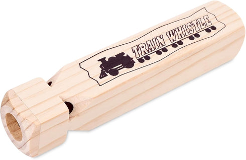 POPLAY 1PC Kids Wooden Train Whistle, Train Whistle 4-Tone 7.3" Toy Wood Whistles for Kids Birthday Party Favors Carnival Prize...