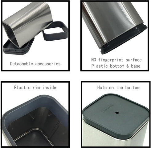 2PC Kitchen Utensil Holder Flatware Caddy Stainless Steel...