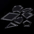 54 Pcs/Set Quilting Templates Quilt Stencils Handmade Mixed Quilt Templates Sewing Patterns Set Quilter Styling Tool Clear Acrylic Stencil DIY Too...