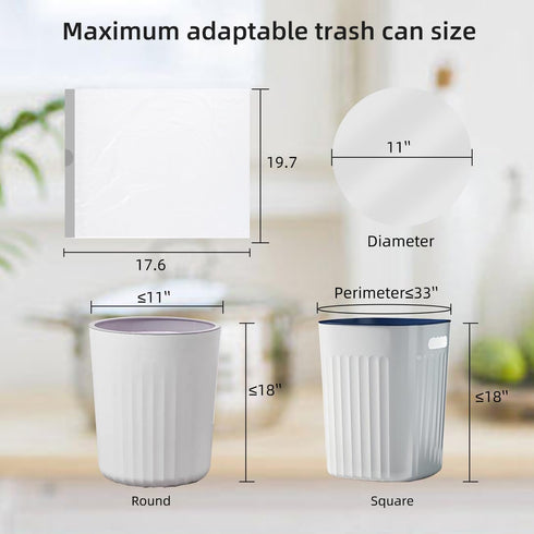 4 Gallon Trash Bags, 40 Count Drawstring Garbage bags, Thickened Unscented Wastebasket Liners for Bathroom Bedroom Office Trash Can...