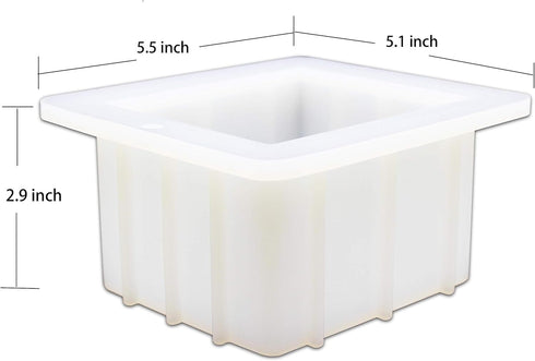 Mose Cafolo Silicone Soap Molds Square Handmade Small Loaf Bar DIY Swirl Making Mould...