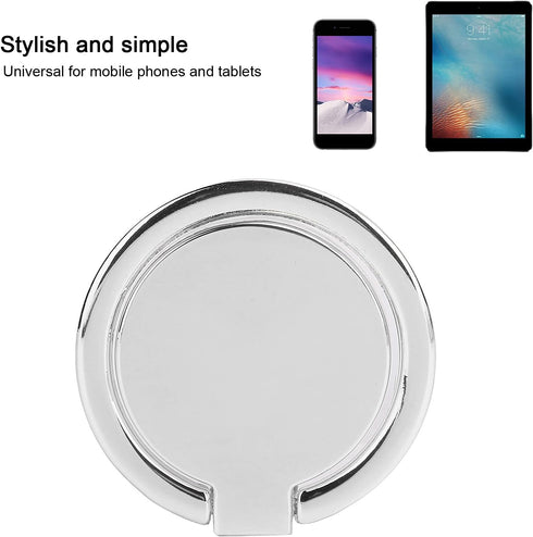 Phone Ring Holder, Mobile Phone Finger Ring Grip 360 Adjustable Metal Phone Holder Magnetic Car Mount for Mobile Phones and Tablets(Silver)......