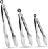 Cooking Tongs,Set of 3 Stainless Steel Tongs,Kitchen Tongs, Food Tongs,Kitchen Utensils,Cooking Utensils for Grill,Salad,BBQ,Baking, 7/9/12 inches...