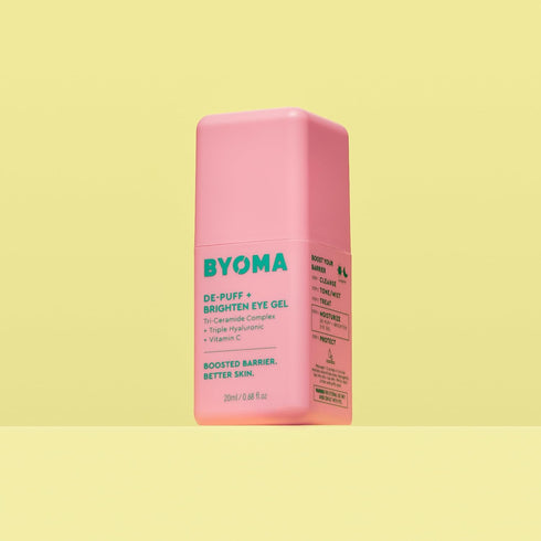 BYOMA De-Puff + Brighten Eye Gel - Lightweight Gel Eye Cream for Dark Circles, Puffiness & Wrinkles - Under Eye Cream With Hyaluronic Acid & Vitam...