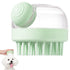 Pet brush, pet massage brush for cats and dogs, multifunctional bath brush with shampoo dispenser, suitable for puppies and cats or other furry pe...