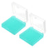 PATIKIL 100 Well Centrifuge Tube Freezer Storage Box, 2 Pcs Polypropylene Lockable Tube Rack for 1.5/1.8/2ML Tubes Vials Samples, Green...