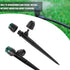 Drip Irrigation Emitters Sprayers for 1/4" Tubing, with Lock Barbed Adjustable 360 Degree Water Flow Drippers Sprayer for Garden Watering System. ...