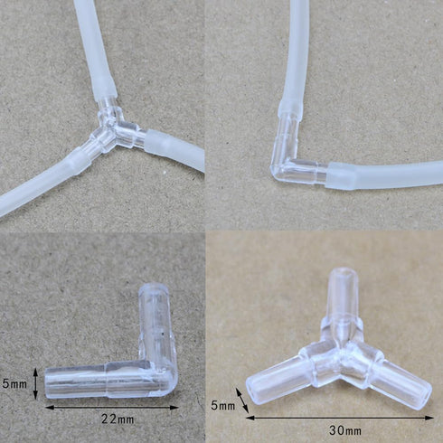 Aquarium Air Pump Accessories - Contains Airline Tubing, Air Stones, Check Valves, Control Valve, Connectors, Suction Cups...