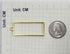ALLinONE Gold Plated Bezel Pendant Charm Blank Frame for DIY Resin Jewelry Making (Rectangle)...