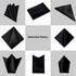 Selected 100% Real Mulberry Silk Pocket Square for Men 13.77×13.77" Black Handkerchief...