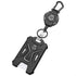 MNGARISTA Retractable Badge Holder, Heavy Duty Carabiner Keychain, Tactical ID Card Holder with 31.5" Retractable Badge Reel, Black...