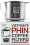 VIXI Vietnamese Coffee Filter: 8 oz, Vietnamese Phin Maker, Asian Coffee Dripper, Perfect Cup of Phin Coffee, Stainless Steel, Gravity Insert, Reu...