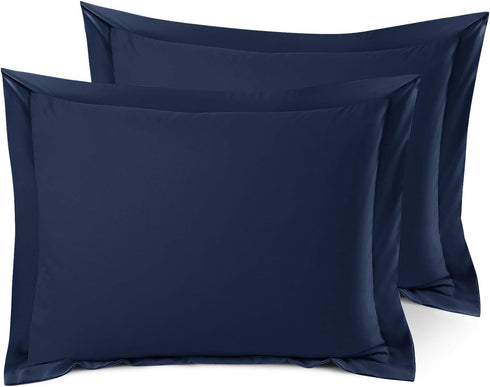 Nestl Soft Pillow Shams Set of 2 - Double Brushed Microfiber Pillow Covers - Hotel Style Premium Bed Pillow Cases, with 1.5” Decorative Flange, St...