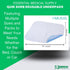 Essential Medical Supply Quik-Sorb 24" x 35" Quilted Birdseye Cotton Reusable Underpad - Waterproof Incontinence Bed Pads for Adults, Washable and...