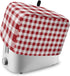 Farmhouse Red Plaid Toaster Cover 2 Slice, Small Kitchen Appliance Covers, Rustic Red White Checkered Toaster Oven Cover with Loop, Bread Machine ...