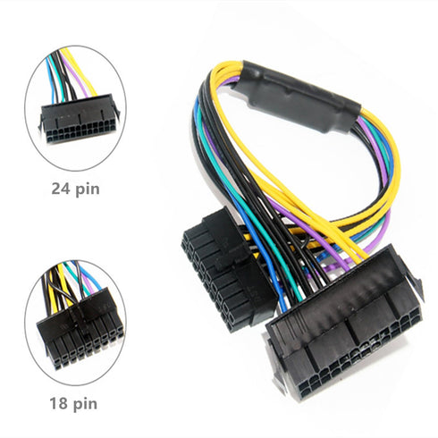 24 Pin to 18 Pin ATX PSU Power Adapter Cable for HP Z230/Z420/Z620 Motherboards 12inch/30cm...