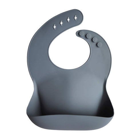 mushie Silicone Baby Bib | Adjustable Fit Waterproof Bibs (Tradewinds)...