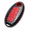 TANGSEN Key Fob Case Red Cover Compatible with Infiniti EX FX X G JX M Q QX Series Altima Coupe Armada GTR Maxima Murano Cross CABRIOLET Pathfinde...