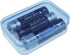 Goodma 30 Pieces Mini Rectangular Plastic Boxes Empty Storage Organizer Containers with Hinged Lids for Small Items and Other Craft Projects (Blue...