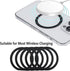 Mag Safe Ring 360 6Pack,Mag Safe Sticker for Mag Safe Magnet,Universal Magnetic Conversion Kit for iPhone 14/13/12/11/X Series, Galaxy S23/S22/S21...