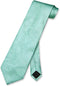 Vesuvio Napoli NeckTie AQUA GREEN Color Paisley Design Men's Neck Tie...