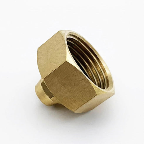 Garden Hose Adapter 2Pcs, Brass Standard 1/4 Inch to 3/4 Inch GHT Garden Hose Female Pipe Fittings, Garden Water Hose Thread Irrigation Tube Conne...