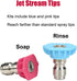 Pressure Washer Accessories Kit, 7 Power Washer Spray Nozzle Tips, Quick Connecting Pivoting Coupler, 1/4 inch, 4500 PSI, 8-Pack...