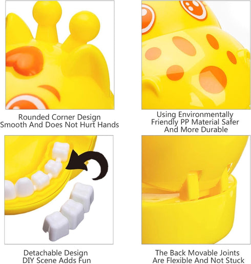 Yellow Demonstration Teeth Model, Giraffe Brushing Teaching Teeth Model, Hygienic Habit Cultivation Role Play Game, Early Development and Activity...