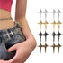 Jeans Button, 8 Sets Adjustable Star Button for Jeans, Detachable Decorative Waist Buckles, Perfect Fit Tighten Waist Adjustment Instant Button Pi...