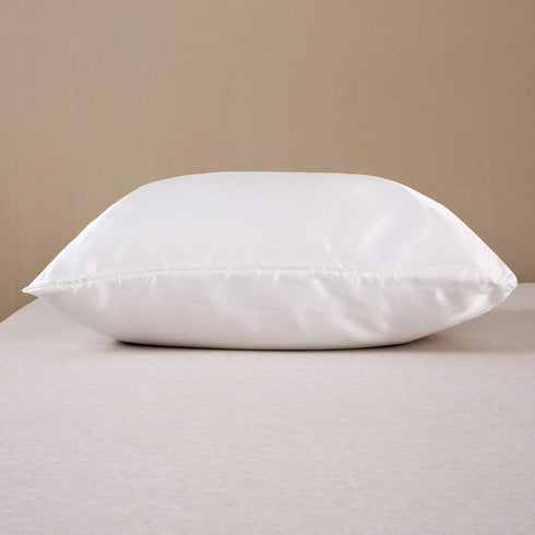 Silky Satin Toddler Pillowcases Set of 2, Super Soft Travel Pillow Covers, Small Kids Pillow Cases with Envelope Closure, 13"x 18", Ivory...