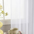 Sheer White Curtains, Sheer Curtains 63 inch Length 2 Panels Set, Rod Pocket Voile Fimly Sheer Drapes for Living Room/Bedroom, Light Filtering Cur...