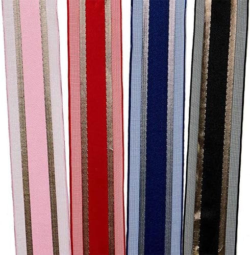 1 1/2" X 25 Yards Navy/Silver Emperor Met Stn Mid Ribbon...
