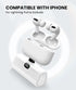 White Small Battery Charger for iPhone, Mini Portable Charger with Builtin Metal Stand, 5000mAh Ultra-Compact Power Bank?100%-0%? Digital Display ...