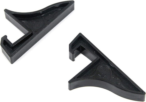 Semetall 2 Pack Multifunction Plastic Display Stand Plate Holder,Small Picture Frame Holder (Black)...